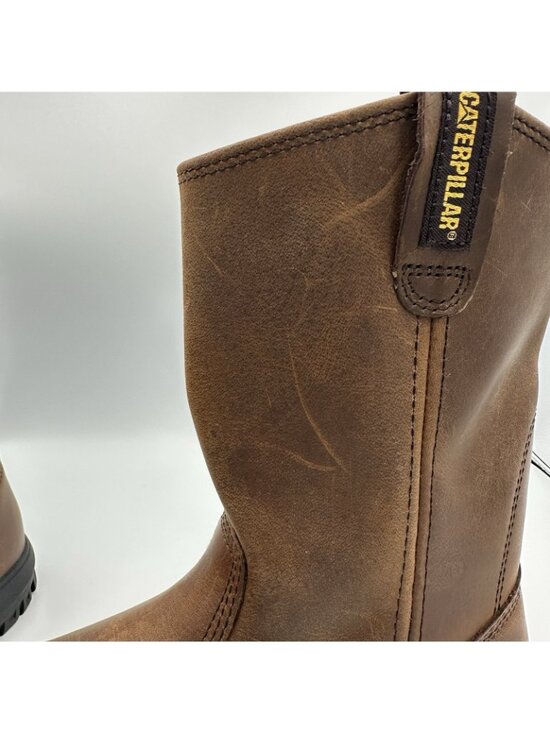 Caterpillar  Drawbar Men\'s Size 7.5 US Brown Leather Pull-On Work Boots F2892-18 main image 7